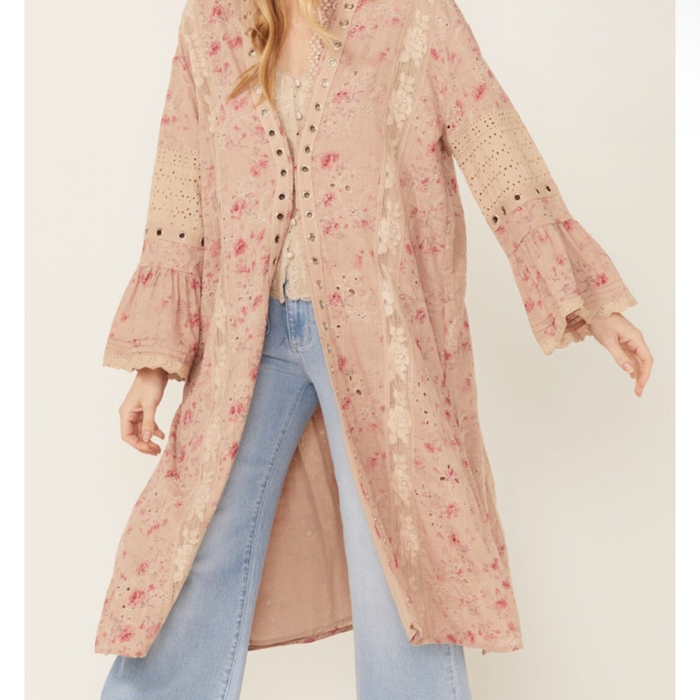 Free People on the Road Duster NWT Mauve Medium - Picture 4 of 8